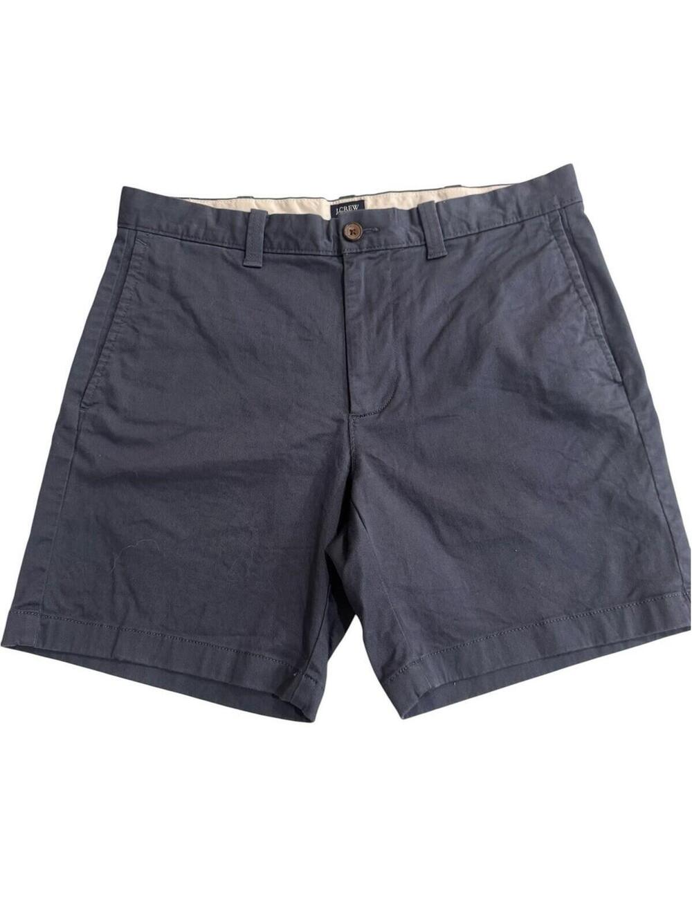 J Crew Flex Chino Shorts Blue Size 32